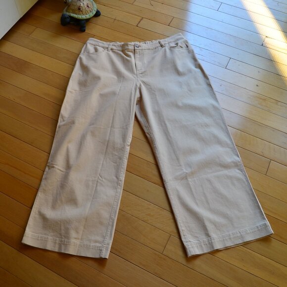 Pact Straight Leg Pants Tan Size XXL - Picture 1 of 11